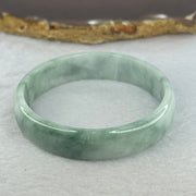 Type A Deep Green and Lavender Piao Hua Jadeite Bangle 27.61g Internal Diameter 52.4mm 12.6 by 5.5mm (Internal Line) - Huangs Jadeite and Jewelry Pte Ltd