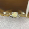 Opal 7.6 by 7.6 by 3.7 mm (estimated) in 925 Silver Ring 3.04g - Huangs Jadeite and Jewelry Pte Ltd