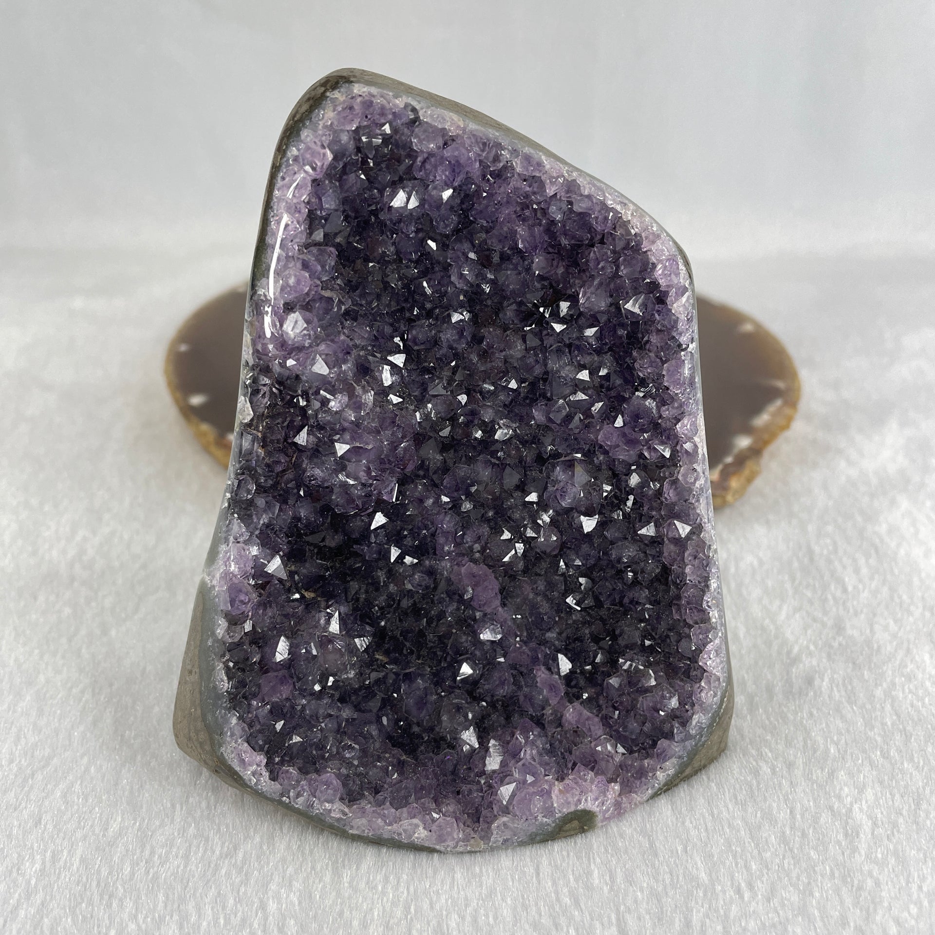 Natural Amethyst Rough Irregular Shaped Display 459.3g 85.2 by 69.4 by 96.2mm - Huangs Jadeite and Jewelry Pte Ltd