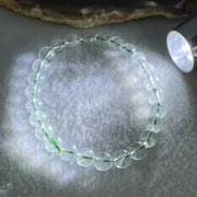Special Grade Natural Green Phantom Quartz Bracelet 12.98g 15.5cm 7.3mm 26 Beads - Huangs Jadeite and Jewelry Pte Ltd