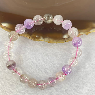 Natural super 7 Crystal Bracelet 21.95g 9.4mm 21beads - Huangs Jadeite and Jewelry Pte Ltd