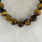 Natural Yellow Tiger's Eye Quartz Beads Bracelet 18.22g 16cm 8.5mm 23 Beads - Huangs Jadeite and Jewelry Pte Ltd