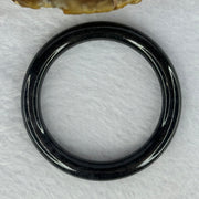 Type A Black Grey Wuji Jadeite Baby Bangle 16.18g Internal Diameter 40.1mm 6.5 by 6.4mm - Huangs Jadeite and Jewelry Pte Ltd