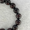 Natural India Zitan Sandalwood 小叶字檀木 Om Mani Padme Hum 六字真言 Beads Bracelet Sinking Type 11.58g 10.0mm 17 Beads / 12 mm 1 Bead - Huangs Jadeite and Jewelry Pte Ltd