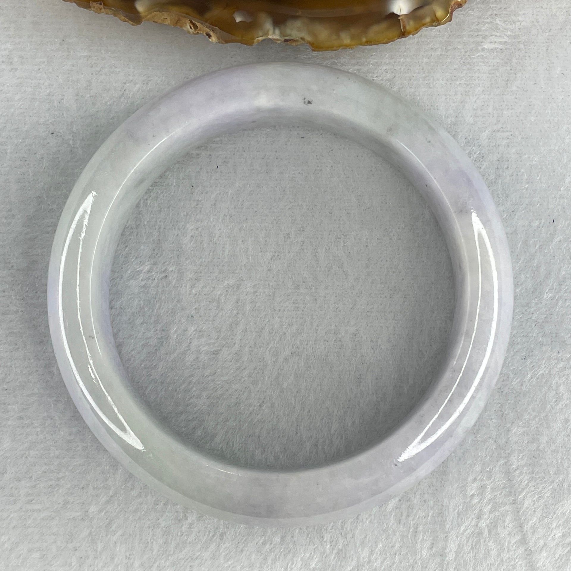 Certified-Natural-Type-A-Light-Lavender-with-Green-Patches-Jadeite-Bangle-78.913g-Internal-Diameter-57.4mm-15.7-by-9.1mm-(Close-to-Perfect)