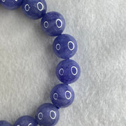 Above Average Grade Natural Blue Tanzanite Beads Bracelet 46.67g 16cm 11.8mm 17 Beads - Huangs Jadeite and Jewelry Pte Ltd