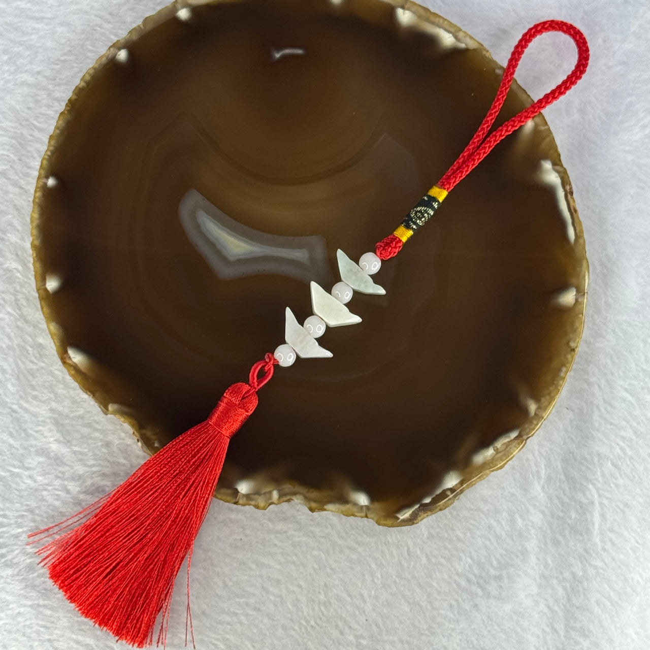 Type A Lavender and Green Jadeite Ingot Yuan Bao Set of 3 Decor 8.84g 18.5 by by 6.3mm - Huangs Jadeite and Jewelry Pte Ltd