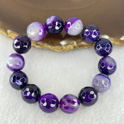 Dyed Agate Faceted Beads Bracelet 49.39g 17cm 13.8mm 14 Beads - Huangs Jadeite and Jewelry Pte Ltd
