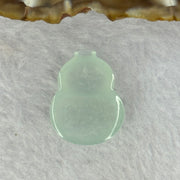 Type A Icy Faint Sky Blue Jadeite Hulu Setting stone 4.48g 23.5 by 18.4 by 5.9mm - Huangs Jadeite and Jewelry Pte Ltd