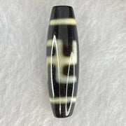 Natural Powerful Tibetan Old Oily Agate 1 Eye With Swastika Dzi Bead (Hotu Dzi) 7.60g 38.3 by 11.7mm - Huangs Jadeite and Jewelry Pte Ltd