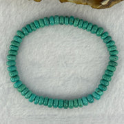 Natural Turquoise Abacus Donut Beads Bracelet 9.28g 15.5cm 6.0mm 58 Beads - Huangs Jadeite and Jewelry Pte Ltd