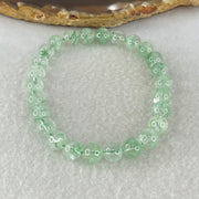 Special Grade Natural Green Phantom Quartz Bracelet 13.04g 16cm 7.3mm 26 Beads - Huangs Jadeite and Jewelry Pte Ltd