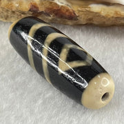 Natural Powerful Tibetan Old Oily Water Pattern One Eye Vajra With Nectar Vessel Treasure Bottle Agate Bead Heavenly Master (Tian Zhu) 天珠 8.40g 34.6 by 12.3mm - Huangs Jadeite and Jewelry Pte Ltd