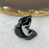 Type A Opaque Black Omphasite Dog Pendant / Charm A货墨翠狗牌 10.94g 20.3 by 19.7 by 24.3 mm - Huangs Jadeite and Jewelry Pte Ltd