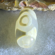 Natural Powerful Tibetan Old Oily Agate 3 Eyes Dzi Bead Heavenly Master (Tian Zhu) 三眼天诛 2.82g 19.6 by 10.1mm - Huangs Jadeite and Jewelry Pte Ltd