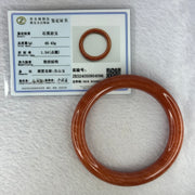 Red Quartzite Jade Bangle 天山玉手镯 Internal Diameter 61.0mm 49.43g 10.6 by 10.6mm - Huangs Jadeite and Jewelry Pte Ltd