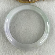 Type A Natural Light Lavender Light Green Jadeite Bangle 48.46g Inner Diameter 51.0mm 12.7 by 7.8mm (Slight Internal Lines) - Huangs Jadeite and Jewelry Pte Ltd