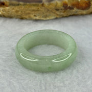 Type A Green Jadeite Ring 4.59g 6.4 by 4.4mm US7.25 HK16 (Internal Line) - Huangs Jadeite and Jewelry Pte Ltd