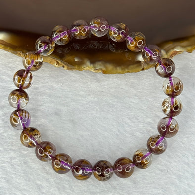 Very Good Grade Natural Auralite 23 Bracelet 天然激光23手链 16.96g 15.5cm 8.1mm 23 Beads - Huangs Jadeite and Jewelry Pte Ltd