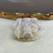 Type A Lavender with Slight Green Jadeite Tu Di Gong 38.27g 48.0 by 39.3 by 11.9mm - Huangs Jadeite and Jewelry Pte Ltd