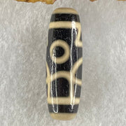 Natural Powerful Tibetan Old Oily Agate Huan Xi Fo Dzi Bead Heavenly Master (Tian Zhu) 歡喜佛天珠 9.16g 38.0 by 12.3mm - Huangs Jadeite and Jewelry Pte Ltd
