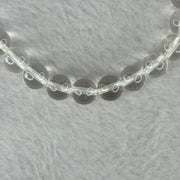 Natural Clear Quartz Bracelet 天然白水晶手链 18.58g 16.5cm 8.4mm 24 Beads - Huangs Jadeite and Jewelry Pte Ltd