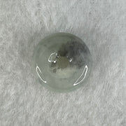 Type A Semi Icy Light Green With Wuji Grey Piao Hua Jadeite Ping An Kou Charm/Pendant 2.26g 14.0 by 5.5mm - Huangs Jadeite and Jewelry Pte Ltd