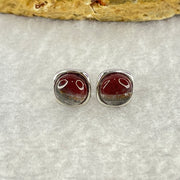 Good Grade Natural Auralite 23 S925 Silver Earrings 2.21g 7.8 by 3.5mm - Huangs Jadeite and Jewelry Pte Ltd