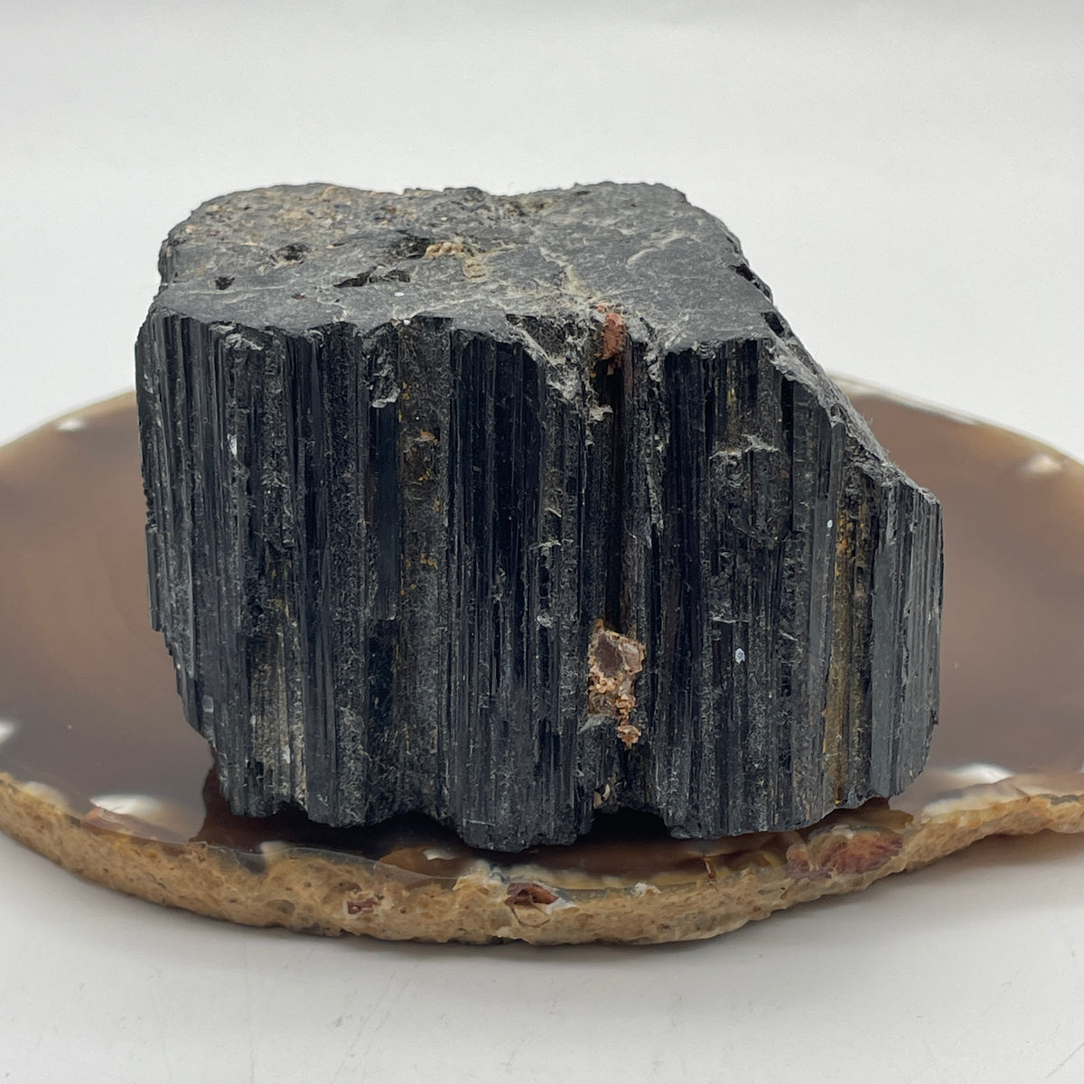 Natural Black Tourmaline Rough Display | (507.24g | 81.5 x 58.0 x 50.5mm Dimensions | Root Chakra Master Anchor, Ultimate EMF & Negative Energy Shield, Space Purification & Mindful Feng Shui Defense Catalyst)