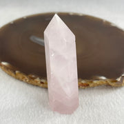 Natural Rose Quartz Tower Display 49.32g 79.1 by 23.9 by 16.3mm - Huangs Jadeite and Jewelry Pte Ltd