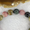 Natural Multi-Colour Tourmaline Gemstone Bracelet 44.86g 11.7g 18 Beads - Huangs Jadeite and Jewelry Pte Ltd