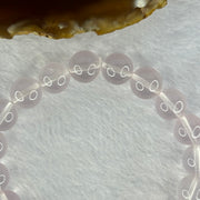 Natural Rose Quartz Beads Bracelet 天然玫瑰石英珠手链 31.96g 17.5cm 10.9mm 19 Beads - Huangs Jadeite and Jewelry Pte Ltd