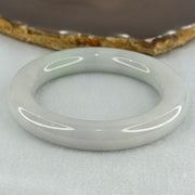 Type A Translucent Faint Blueish Green with Faint Lavender Jadeite Bangle Internal Diameter 56.79mm 437.29cts 87.85g 12.0 by 13.0mm With NGI Cert 32886087 (Close to Perfect) - Huangs Jadeite and Jewelry Pte Ltd