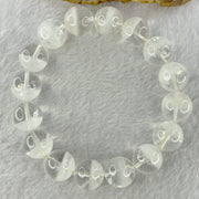 Natural White Phantom Quartz Beads Bracelet 68.81g 20cm 14.8mm 16 Beads - Huangs Jadeite and Jewelry Pte Ltd