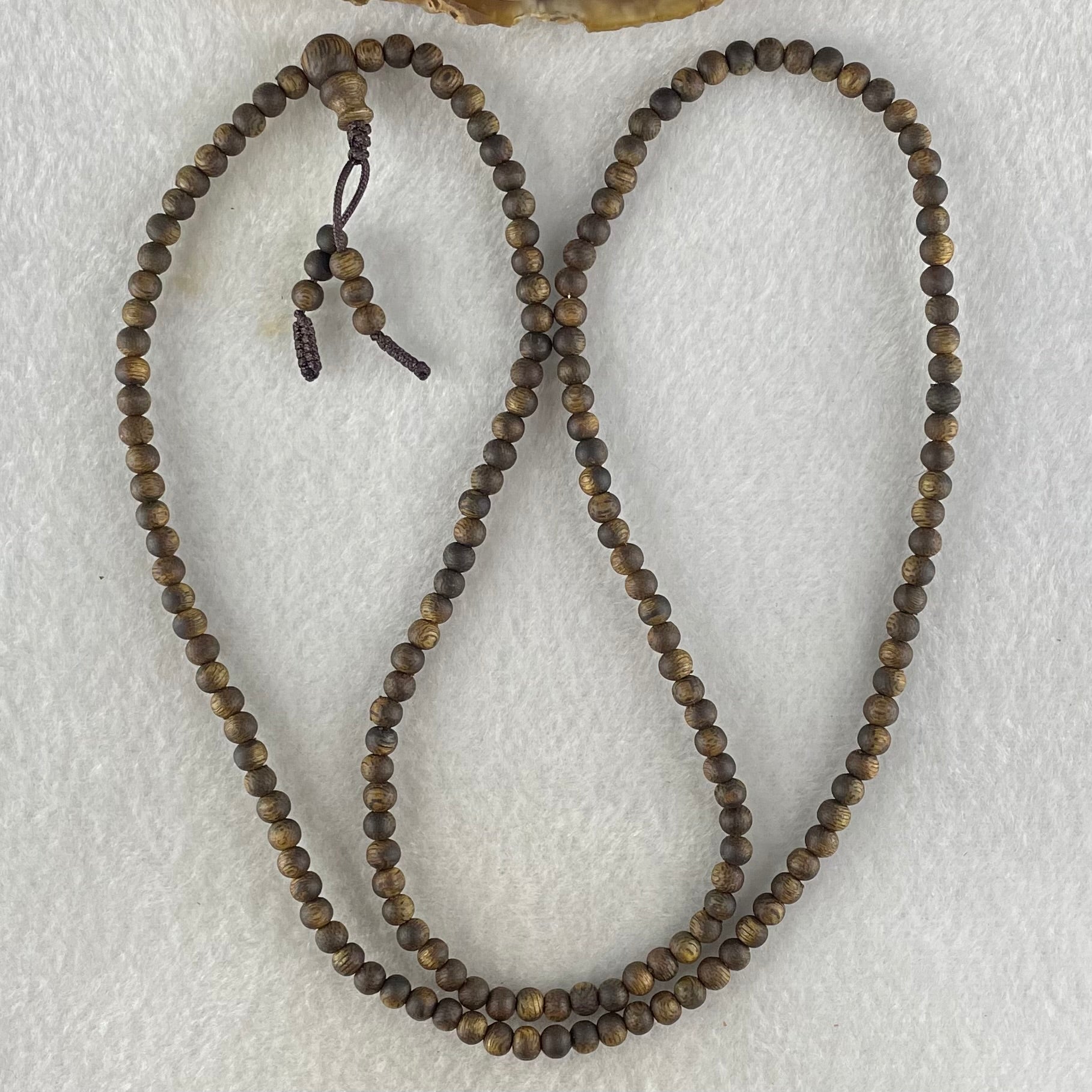 Natural China Hainan Agarwood Beads Necklace 5.92g 62cm 4.6mm 168 Beads - Huangs Jadeite and Jewelry Pte Ltd