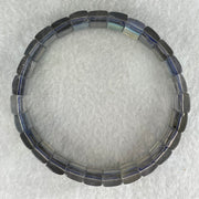 Good Grade Natural Labradorite Shou Pai Bracelet 27.816g 17.5cm 11.9 by 7.6mm 27pcs - Huangs Jadeite and Jewelry Pte Ltd