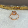 Natural Morganite in 925 Sliver in Rose Gold Colour Ring (Adjustable Size) 2.37g 7.9 by 6.0mm - Huangs Jadeite and Jewelry Pte Ltd