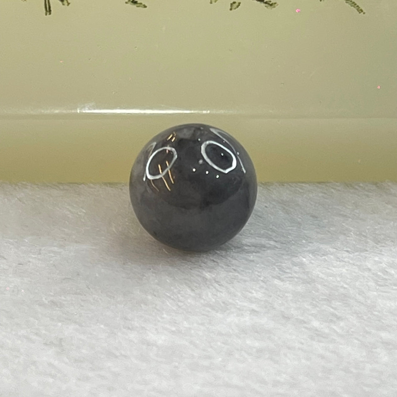 Type A Grey Wuji Jadeite Beads for Bracelet/Necklace/Earring/Ring 1.85g 10.2mm - Huangs Jadeite and Jewelry Pte Ltd