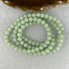 Type A Apple Green Jadeite Beads Necklace 67.46g 6.9 mm 108 Beads - Huangs Jadeite and Jewelry Pte Ltd