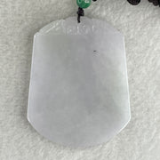 Natural Type A Lavender Jadeite Wu Shi Pai Pendant 26.80g 53.4 by 42.1 by 3.8mm - Huangs Jadeite and Jewelry Pte Ltd