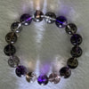 Very Good Grade Natural Transparent Dark Black Super 7 Beads Bracelet 非常好的等级天然透明深黑色超级七珠手链 49.36g 19cm 12.9mm 17 Beads - Huangs Jadeite and Jewelry Pte Ltd