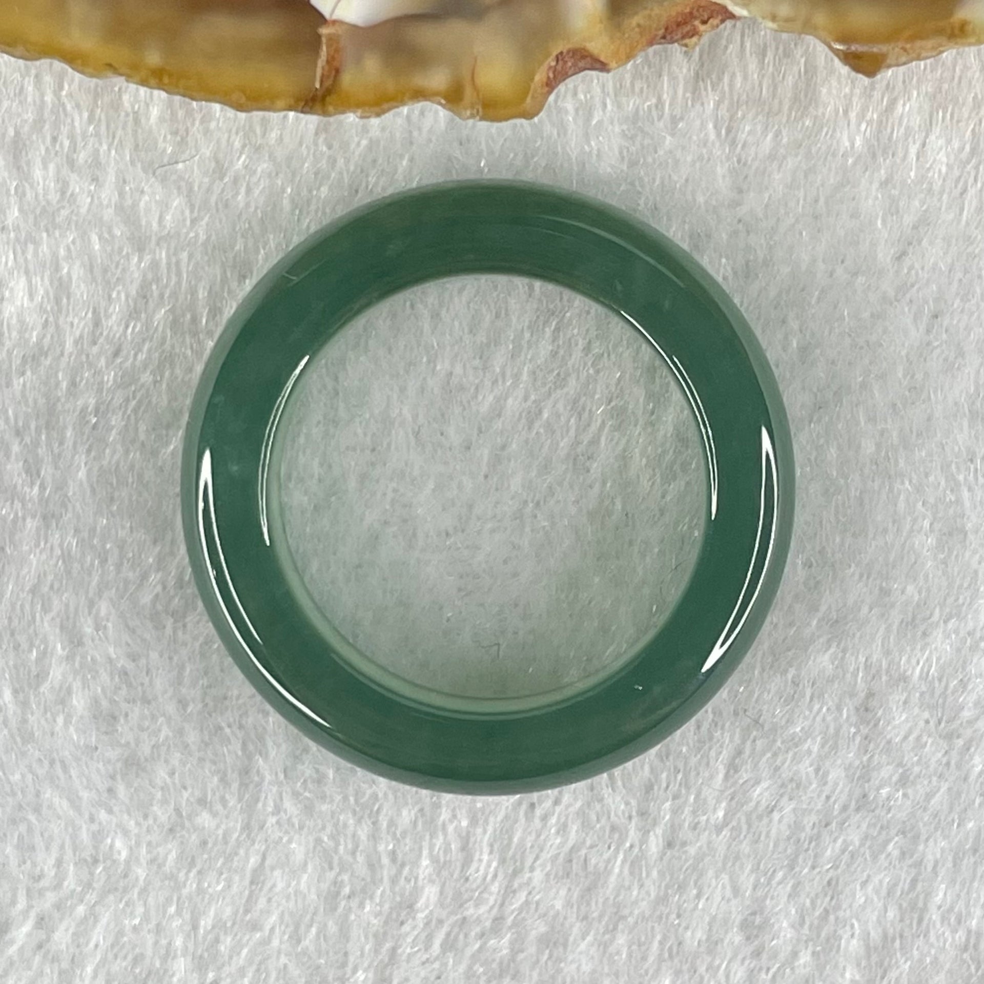 Type A Icy Blueish Green Jadeite Ring 3.86g 5.1 by 4.4mm US7.4 HK16.2 - Huangs Jadeite and Jewelry Pte Ltd