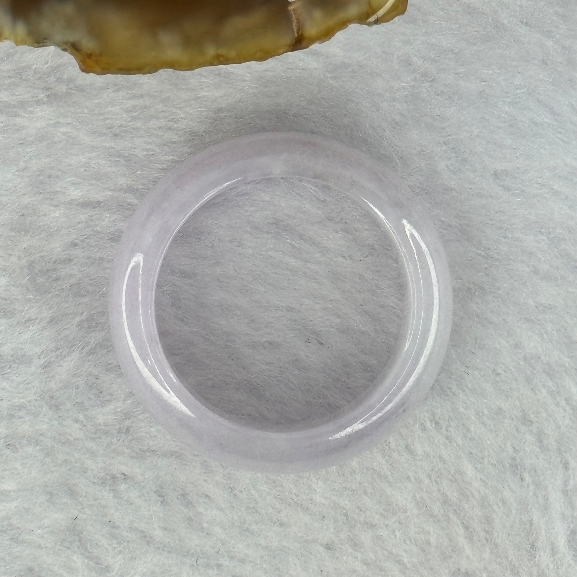 Type A Light Lavender Jadeite Ring 6.10g 8.6 by 3.8mm US9.5 HK21 - Huangs Jadeite and Jewelry Pte Ltd