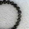 Natural Black Auralite Crystal Bracelet 黑激光手链 15.30g 7.8mm 25 Beads - Huangs Jadeite and Jewelry Pte Ltd