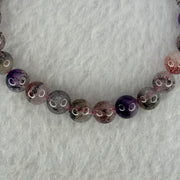 Natural Super 7 Beads Bracelet 12.81g 15cm 7.3mm 25 Beads - Huangs Jadeite and Jewelry Pte Ltd