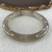 Natural Greyish Purple Agate Bangle 47.52g Internal Diameter 59.2mm 10.4 by 10.6mm (Perfect) - Huangs Jadeite and Jewelry Pte Ltd