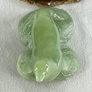 Natural Green Serpentine Seal Display 1,061.1g 132.0 by 88.0 by 123.0mm - Huangs Jadeite and Jewelry Pte Ltd