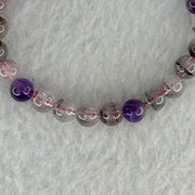 Natural Super 7 Beads Bracelet 13.23g 15.5cm 7.3mm 26 Beads - Huangs Jadeite and Jewelry Pte Ltd