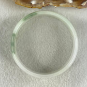 Type A Light Green Faint Lavender with Blueish Green Patch Jadeite Bangle 31.72g Inner Diameter 52.7mm 16.8 by 4.3mm (Slight Internal Lines) - Huangs Jadeite and Jewelry Pte Ltd