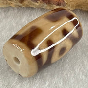 Natural Powerful Tibetan Old Oily Agate Patina Guiren Tairen Human Dzi Bead Totem Amulet Heavenly Master (Tian Zhu) 贵人天诛 4.86g 19.6 by 11.7mm - Huangs Jadeite and Jewelry Pte Ltd